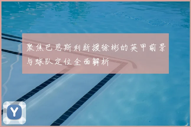 聚焦巴恩斯利新援徐彬的英甲前景与球队定位全面解析